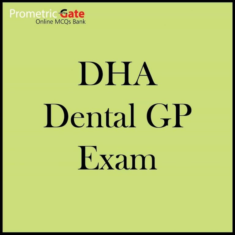 DHA Dental GP Questions bank 2026 – Prometric Gate