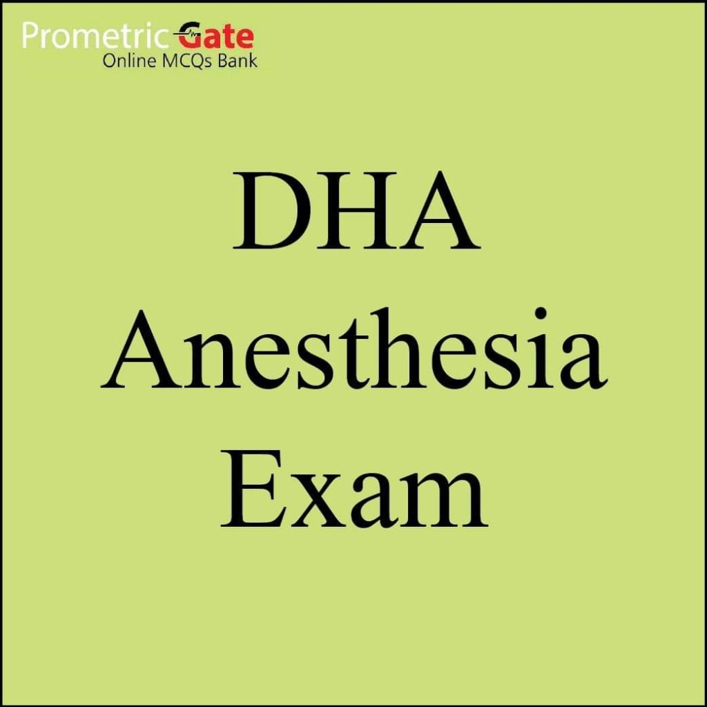 DHA Anaesthesia Materials 2023 Prometric Gate